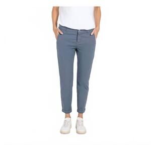 NEW MAC JEANS women's chino turn up pants in greyblue